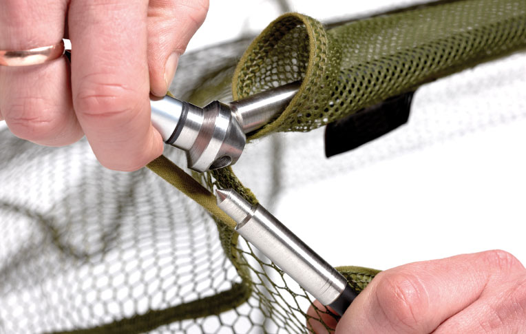 EQ Carbon Landing Net - Olive mesh_1