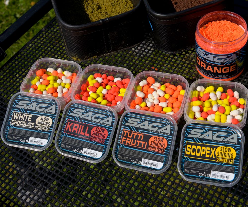 Saga SLOW SINKING DUMBELLS WHITE CHOCO 50G_1
