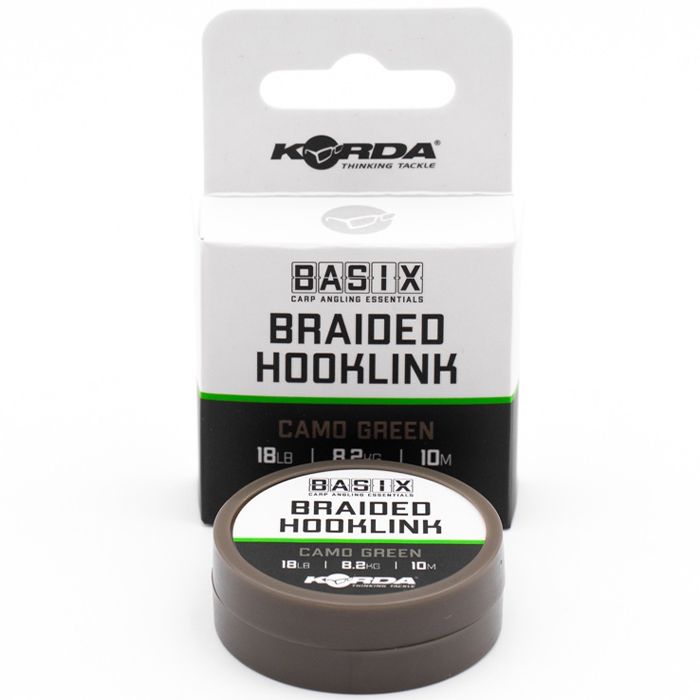 Basix Braided Hooklink 18lb 10m KBX012_1