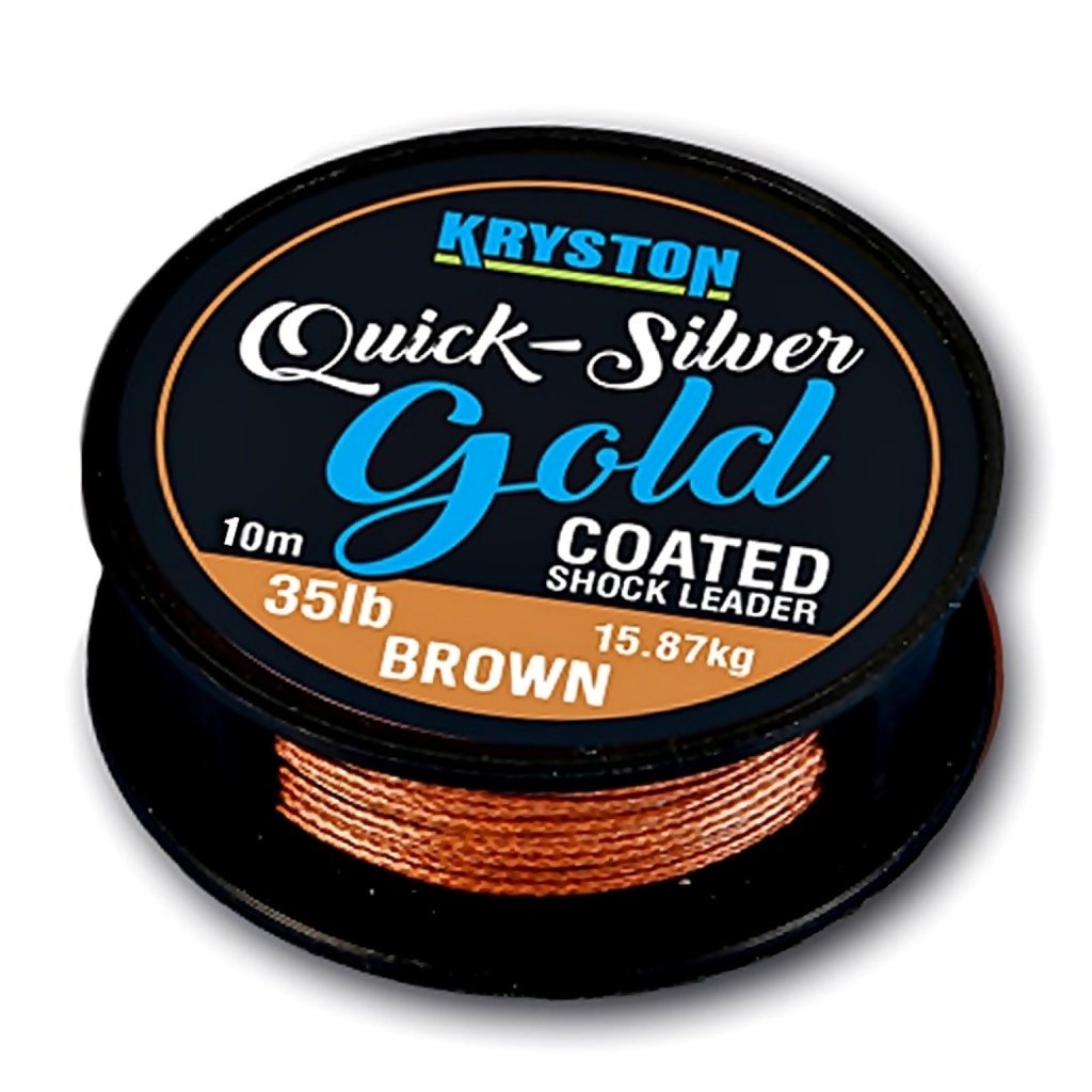 10m 45lb Quicksilver Gold Coated Shock L. Brown