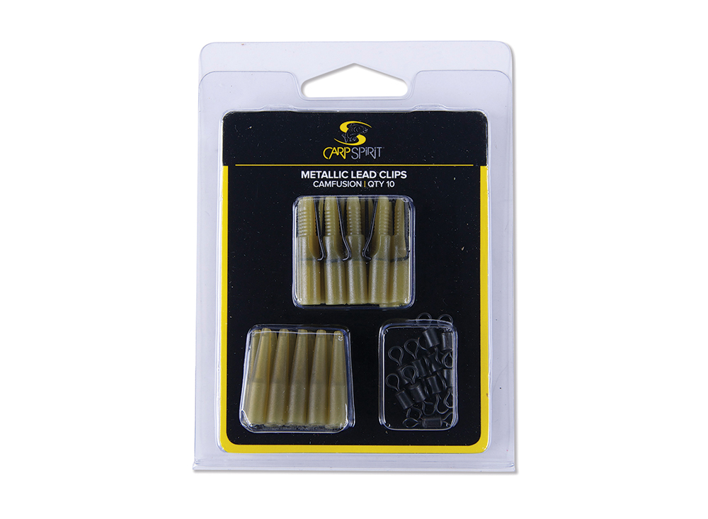 LEAD CLIP.METAL.PACK W.GRE.X10