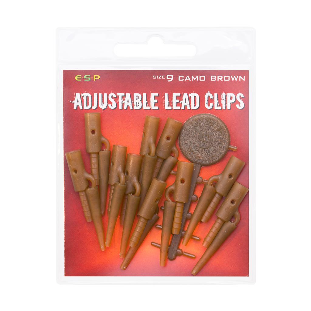 ESP Adj LeadClip-CamoBrown