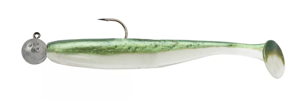 Round Jigged Pompei Shad 75mm 5g K012 Silver Green