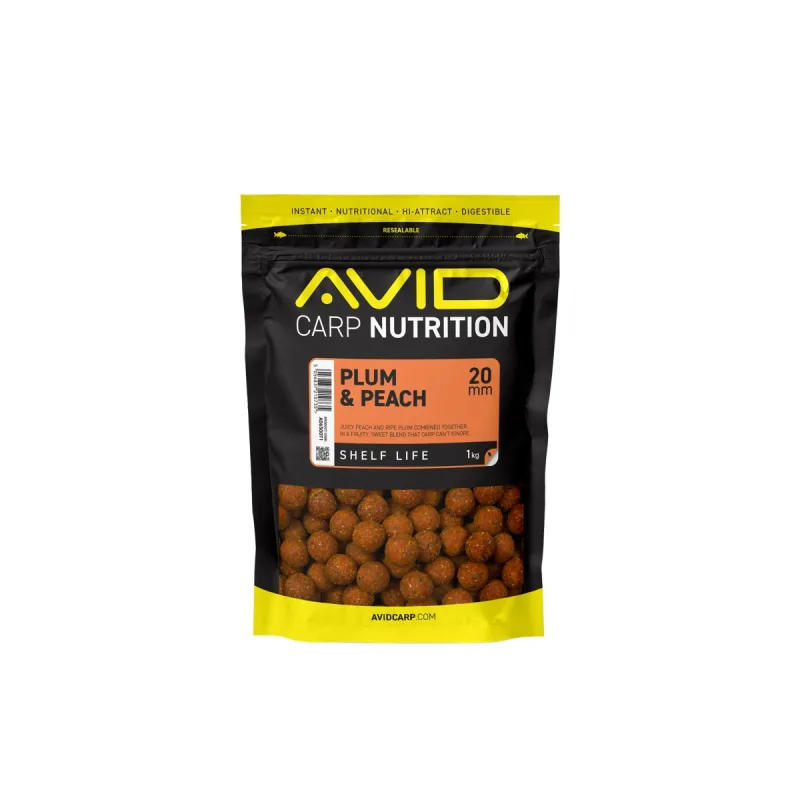 [193063] Plum & Peach Boilies 20mm 1 kg