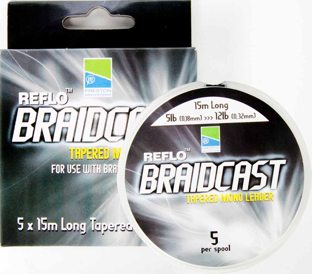 [114896] REFLO BRAID CAST - TAPERED LEADERS 5x15m