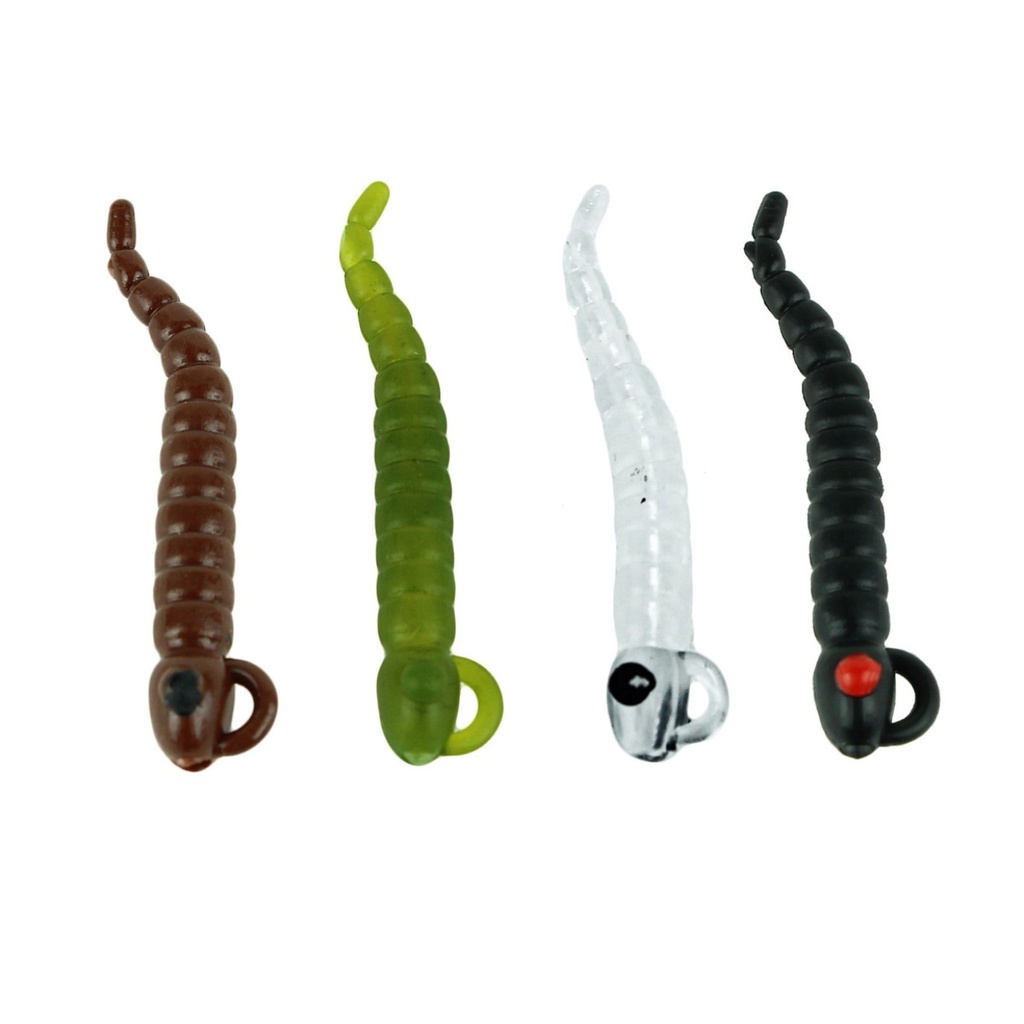 [115654] Mouthsnagger Dragonfly Larvae - Clear (8 pcs)