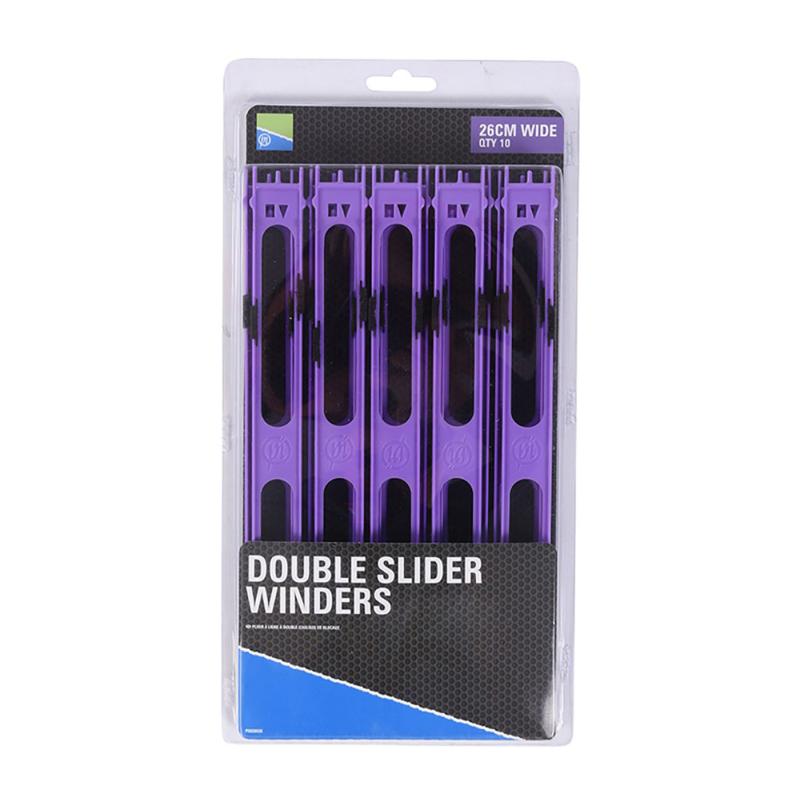 [196781] Double Slider Winders - 26cm Wide Purple