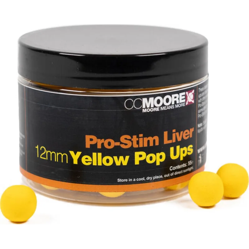 Pro-Stim Liver Yellow Pop Ups 12mm