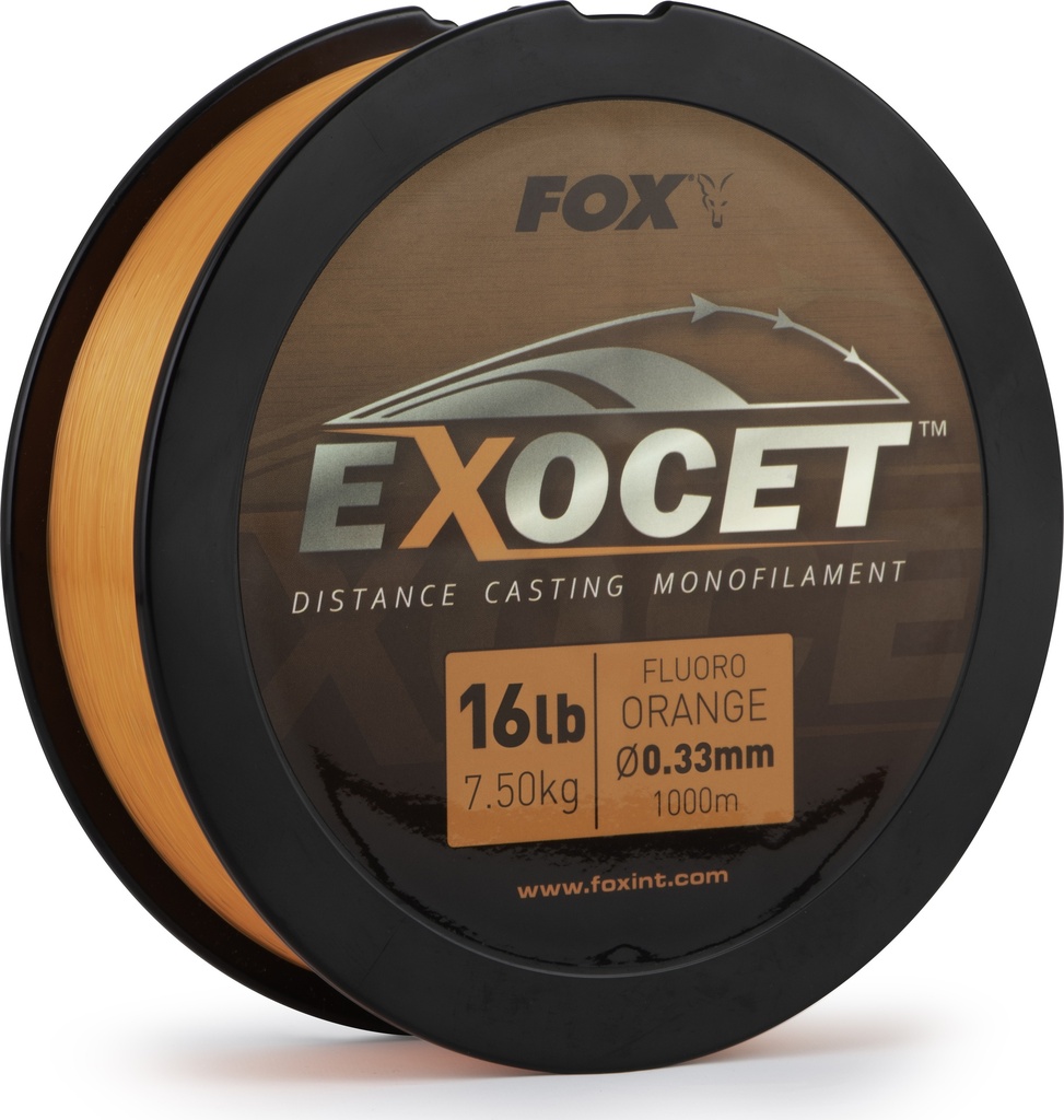 [o171909] Exocet Fluoro orange Mono 0.33mm 16lb 7.5kg 1000m