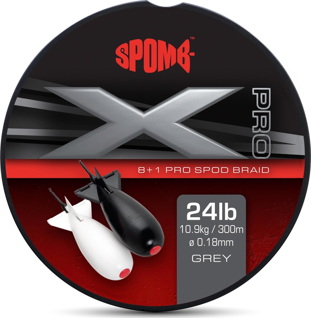 [o187088] X Pro Braid grey 8+1 0.18mm 10.9kg 24lbs