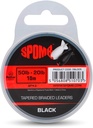 Tapered Braided Leaders Black 3pcs 50lb-20lb