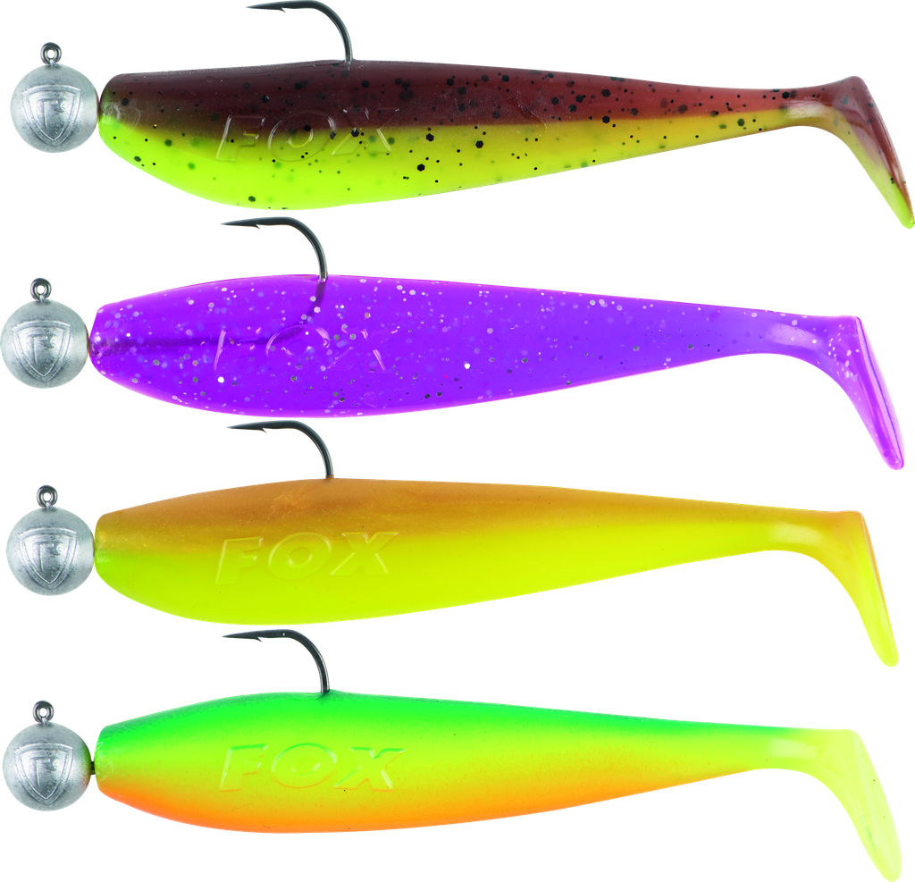 [o188140] Zander Pro Shad Loaded UV Mixed Colour Packs 2 7.5cm 4pcs 5g 1 0