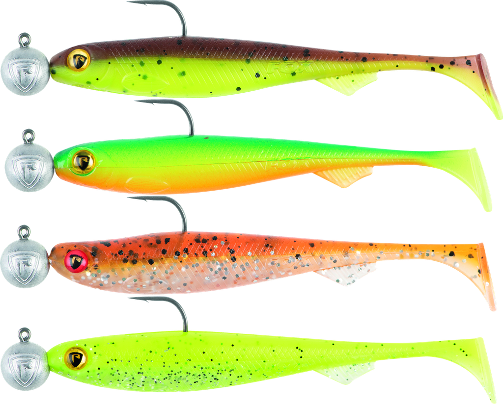 [o188143] Slick Shad UV Mixed Colour Packs Loaded Head 2 7cm 4pcs 5g 1 0