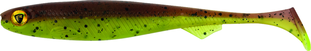 Slick Shad Packs 11cm 4.25in UV green pumpkin 4pcs