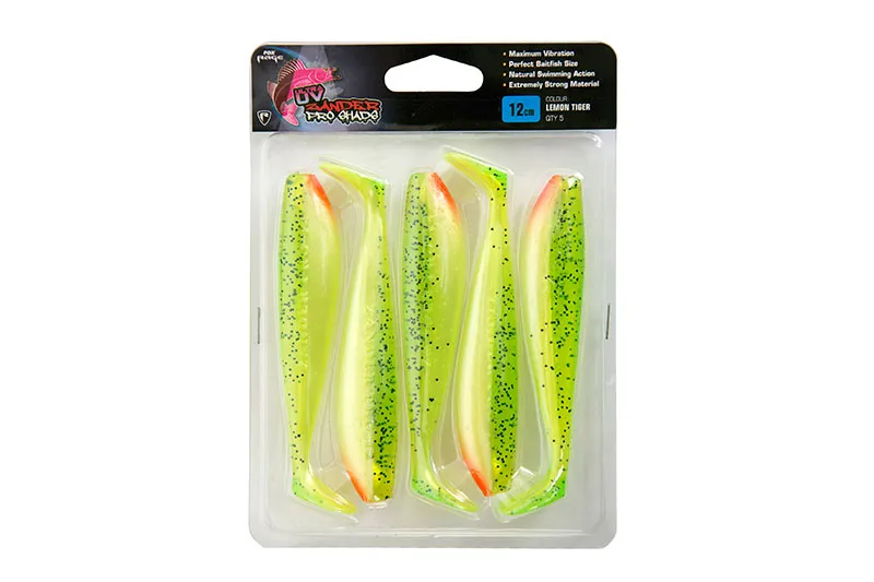 [o188219] Zander Pro Ultra Packs 12cm 4.75in UV Lemontiger 5pcs