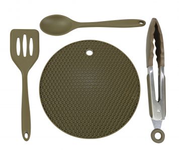 [123000] 4-Piece Silicone Untensil Set 211907