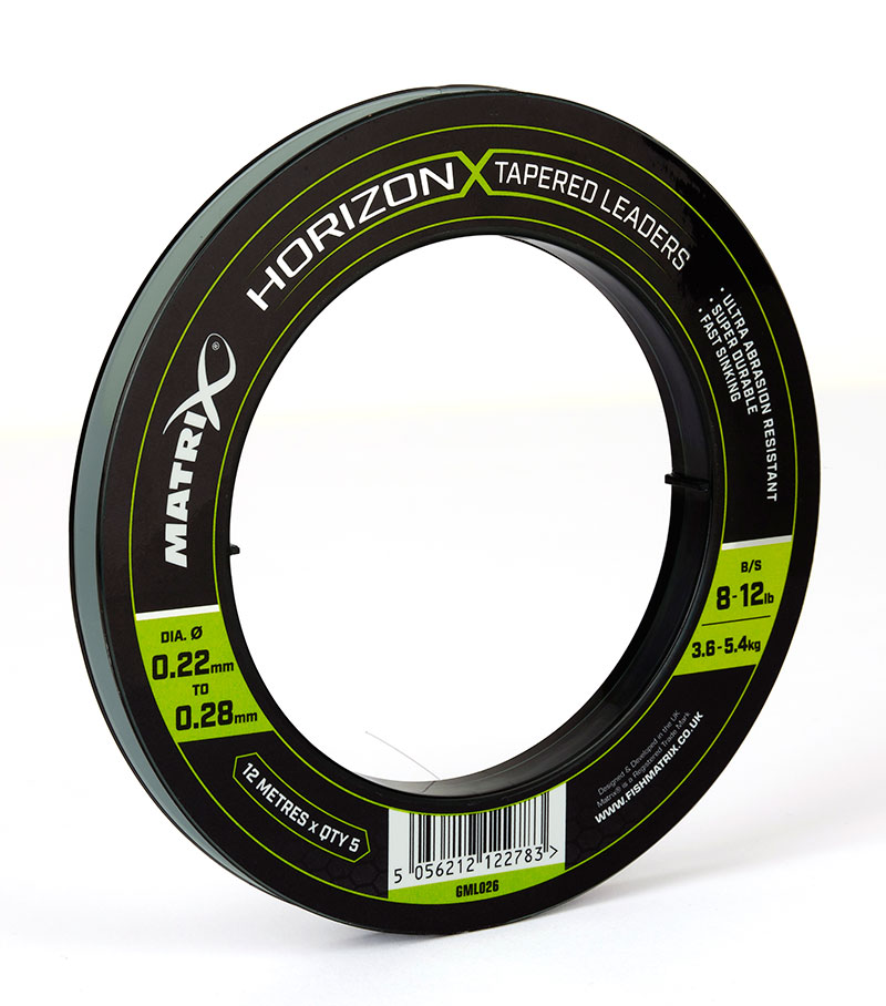 Horizon X Tapered Shock Leader 8lb 12lb 12m 5pcs