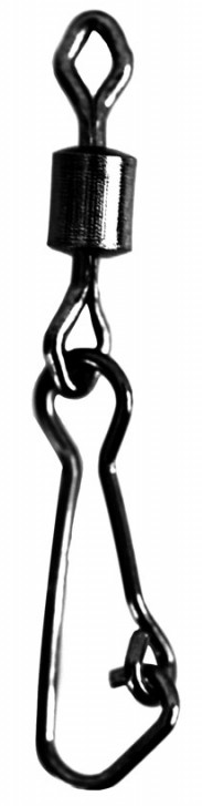 [127629] Diamond Eye Swivel w. Hooked Snap Size 8