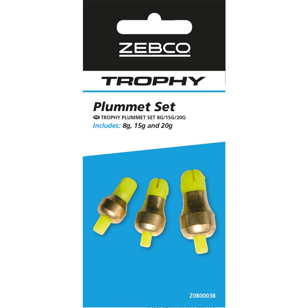 [o237119] Trophy Plummet Set 8g/15g/20g
