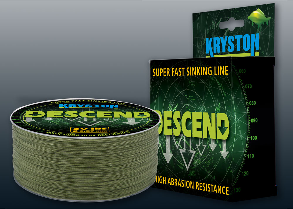 [131511] 300m 30lb Descend sinking mainline braid, olive-mud