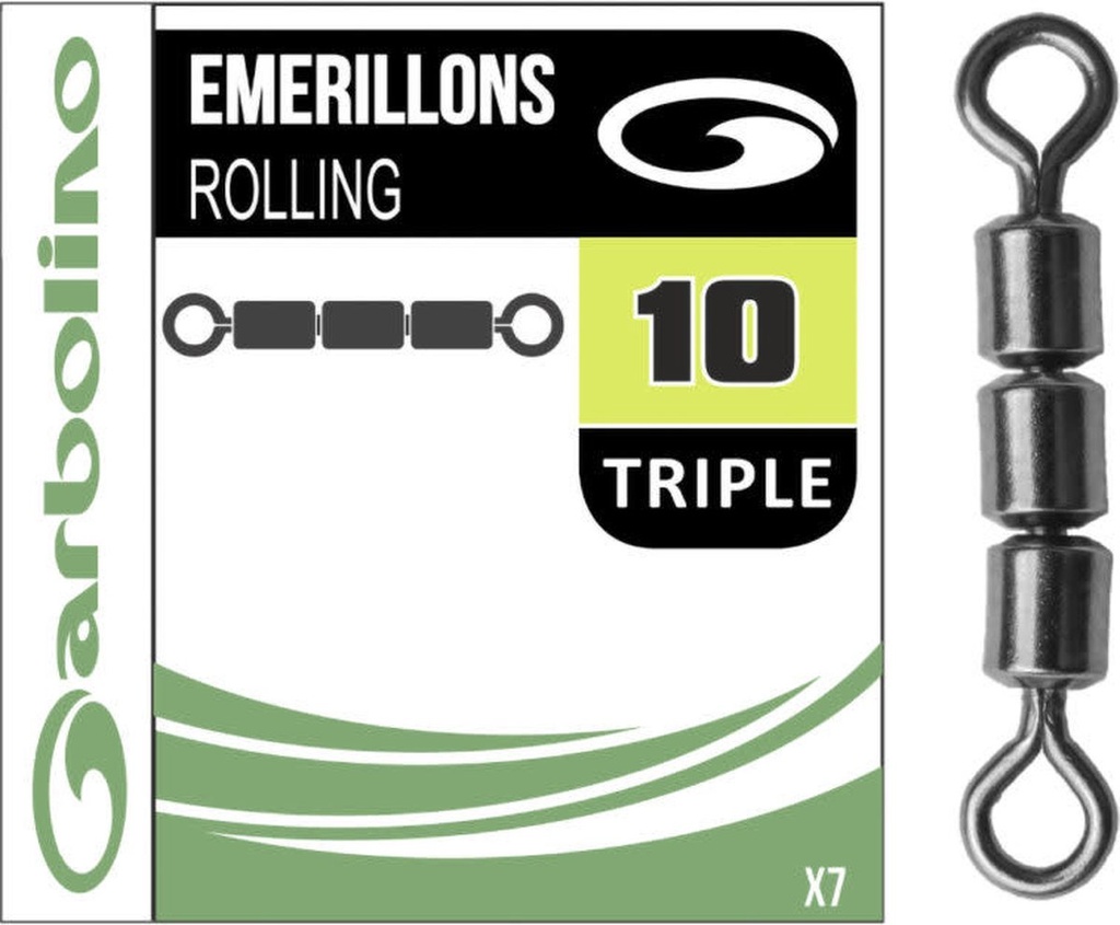 [131785] ROLLING TRIPLE Swivel #10