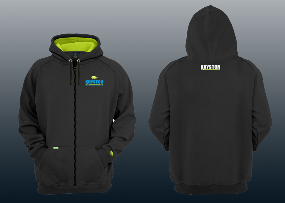 Hoodie with Logo zipper Black L