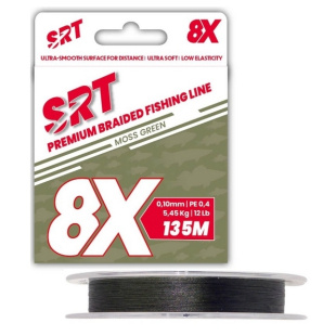 [o272959] TRESSE 8X SRT MOSS GREEN 0,10mm / PE 0,4 - 135M