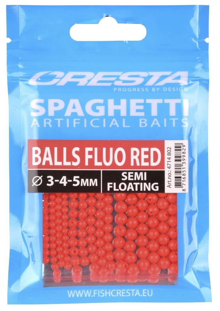 [134349] SPAGHETTI BALLS FLUO RED