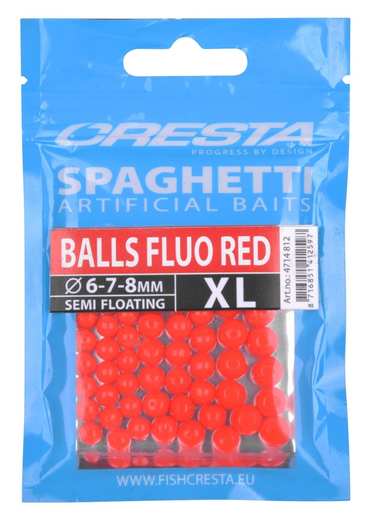 [134353] SPAGHETTI BALLS FLUO RED XL