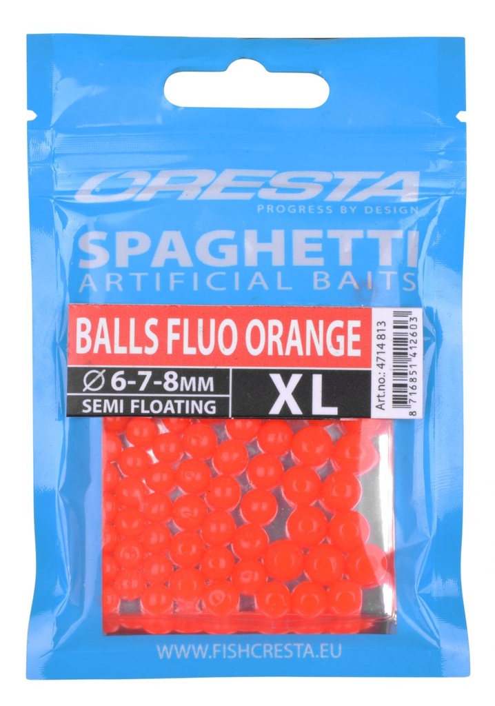 [134354] SPAGHETTI BALLS FLUO ORANGE XL