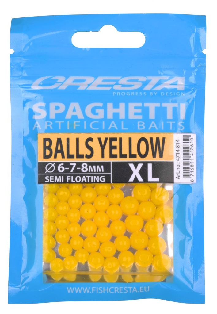 [134355] SPAGHETTI BALLS YELLOW XL