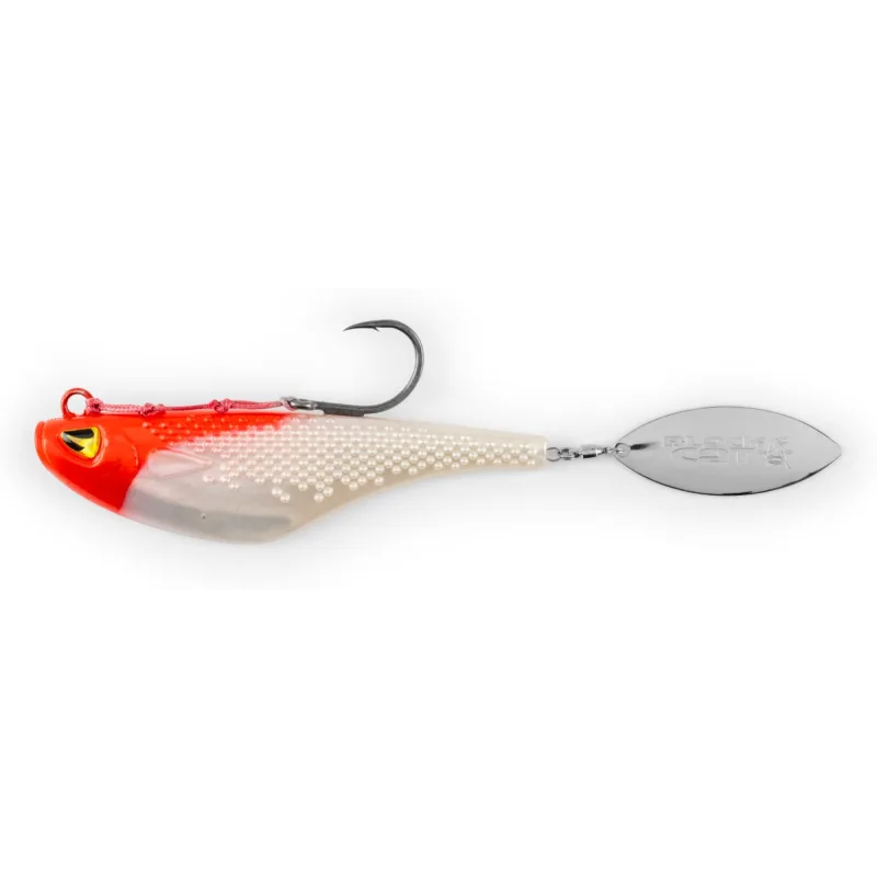 [o275137] Mad Flash Spin Tail 14cm Red Head
