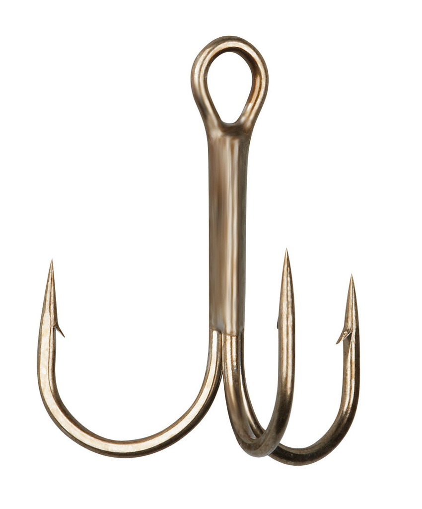 [134483] 13B TREBLE HOOKS BRONZE # 8