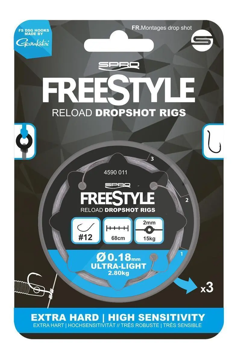 [135059] RELOAD DROPSHOT RIG 0.22MM #08