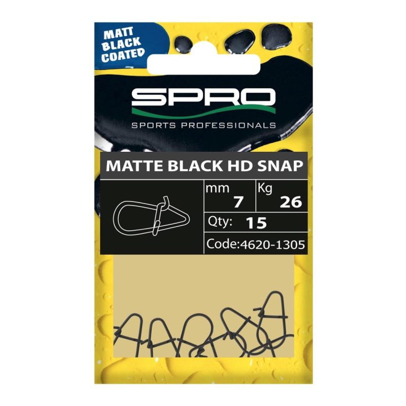 MATTE BLACK HD SNAP #9.5MM