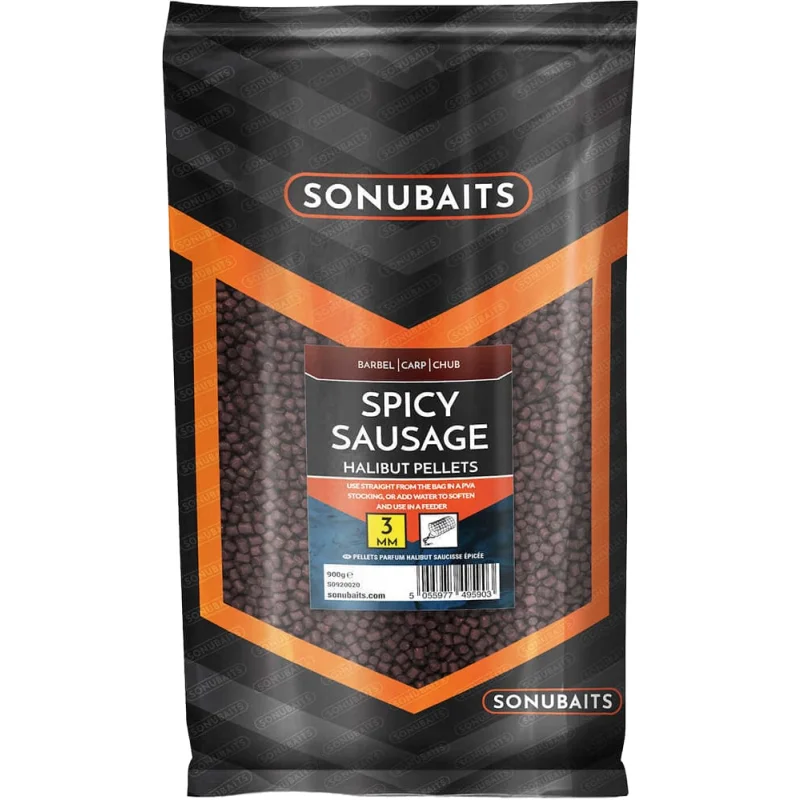 [135517] Spicy Sausage Halibut Pellets - 3mm