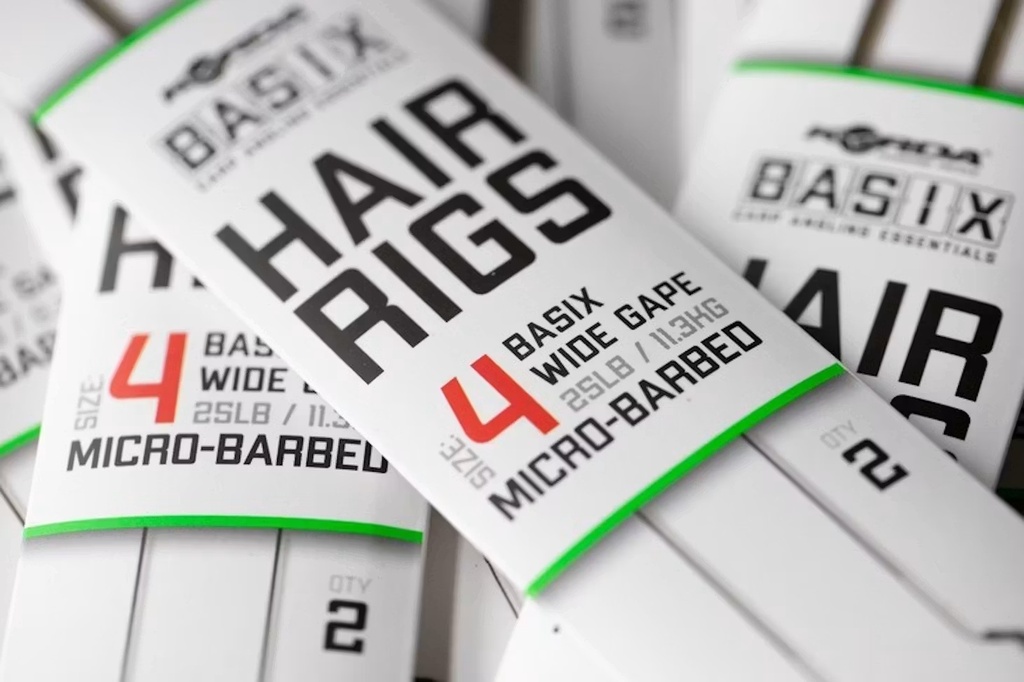 Basix Hair Rigs Wide Gape 4 25lb
