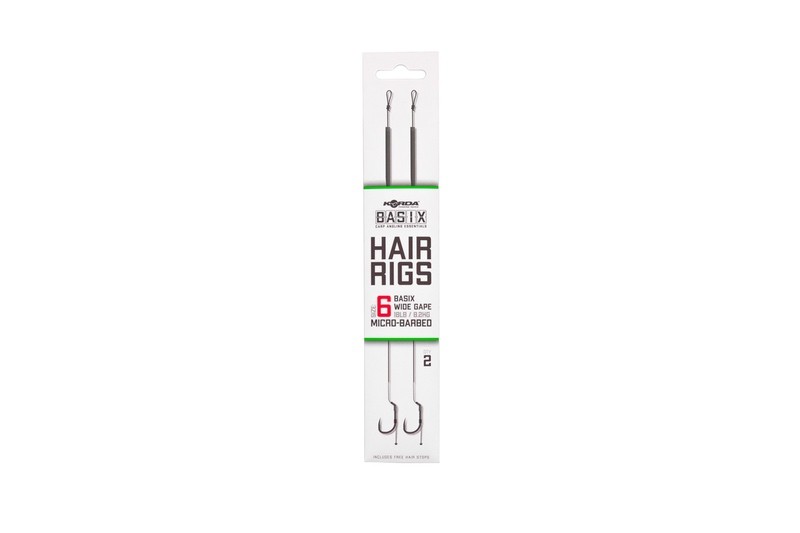 Basix Hair Rigs Wide Gape 6 18lb