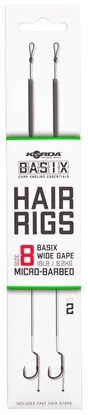 Basix Hair Rigs Wide Gape 8 18lb