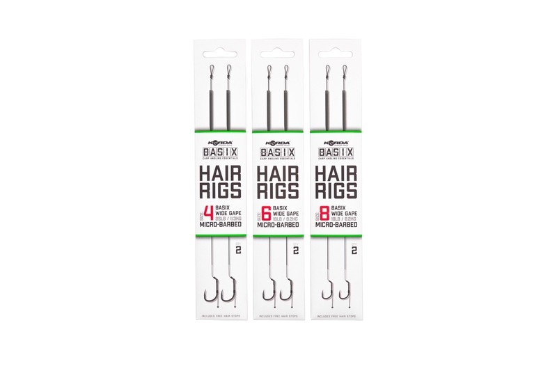 Basix Hair Rigs Wide Gape 4B 25lb