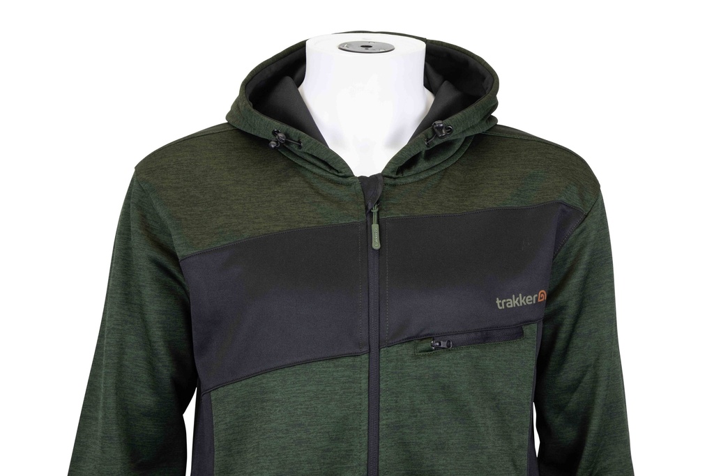 Marl Fleece Back Hoody L