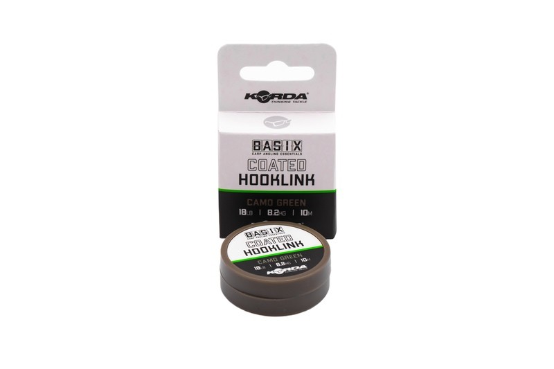 [148364] Basix Coated Hooklink 18lb 10m KBX010