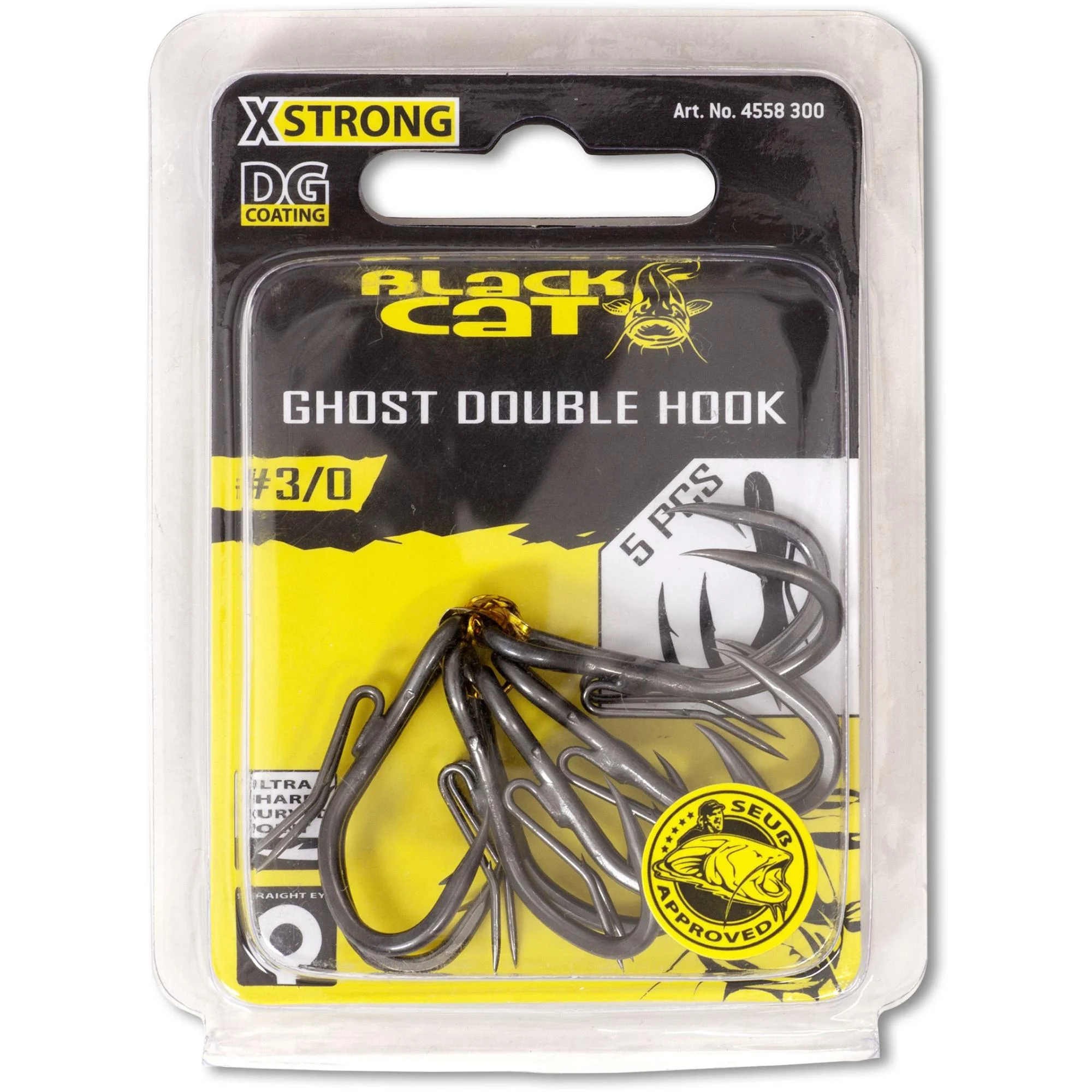 #6/0 Ghost Zwillingshaken DG DG coating 5 Stück
