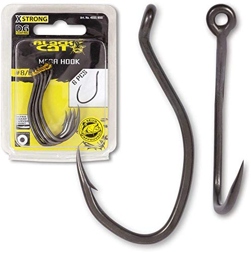 #8/0 Mega Haken DG DG coating 6 Stück