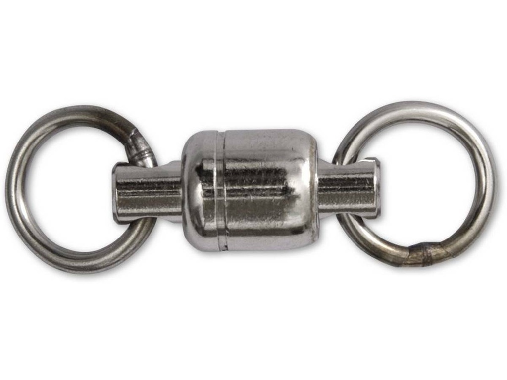 [151630] 30mm X-Strong Ball Bearing Swivel 6 black nickel 2Stück