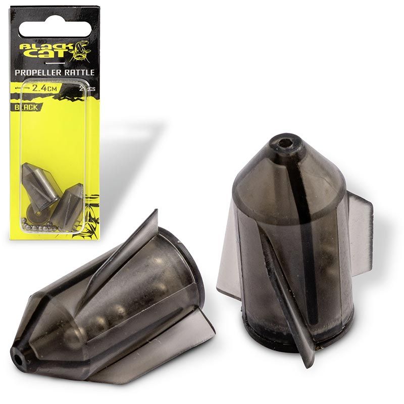 [151707] Propeller-Rasseln L: 3,0cm schwarz 2 Stück