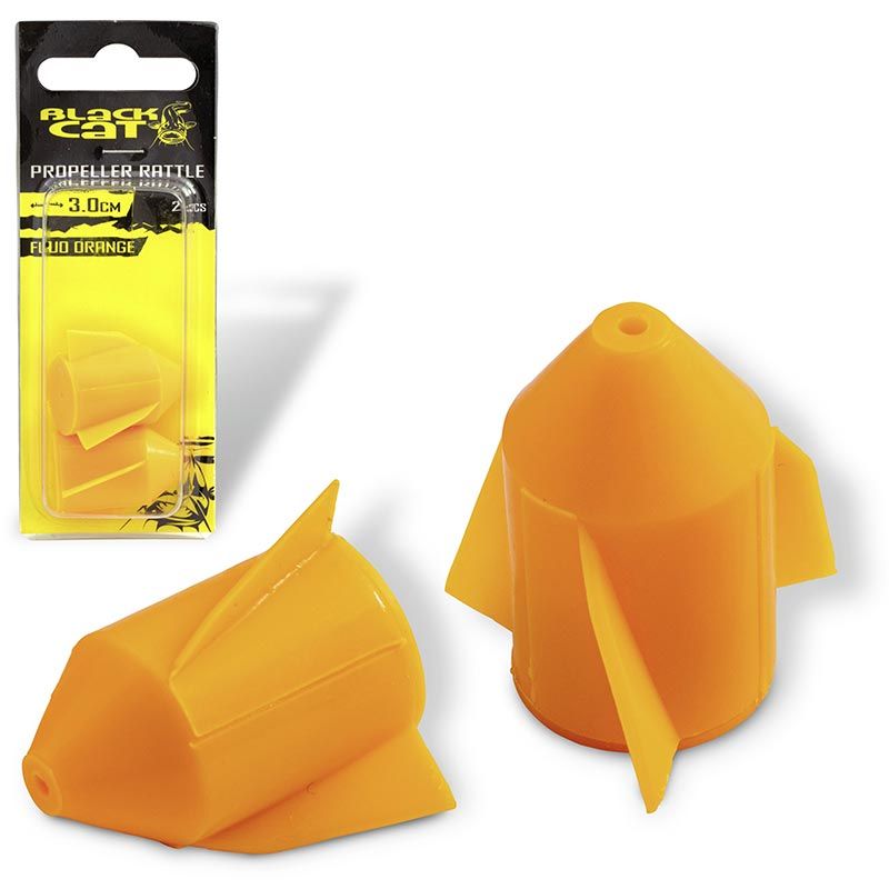 [151709] Propeller-Rasseln L: 3,0cm fluo orange 2 Stück