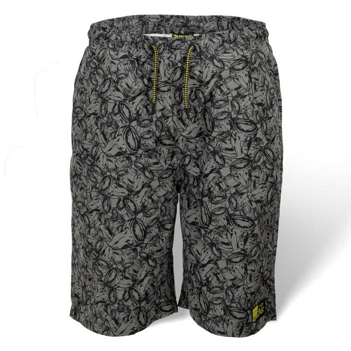 [151909] XXL Beach Shorts grau/schwarz