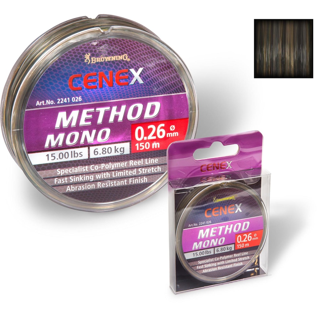 [152148] d0,22mm Cenex Method Mono 150m 4,70kg,10,40lbs camo (2241022)