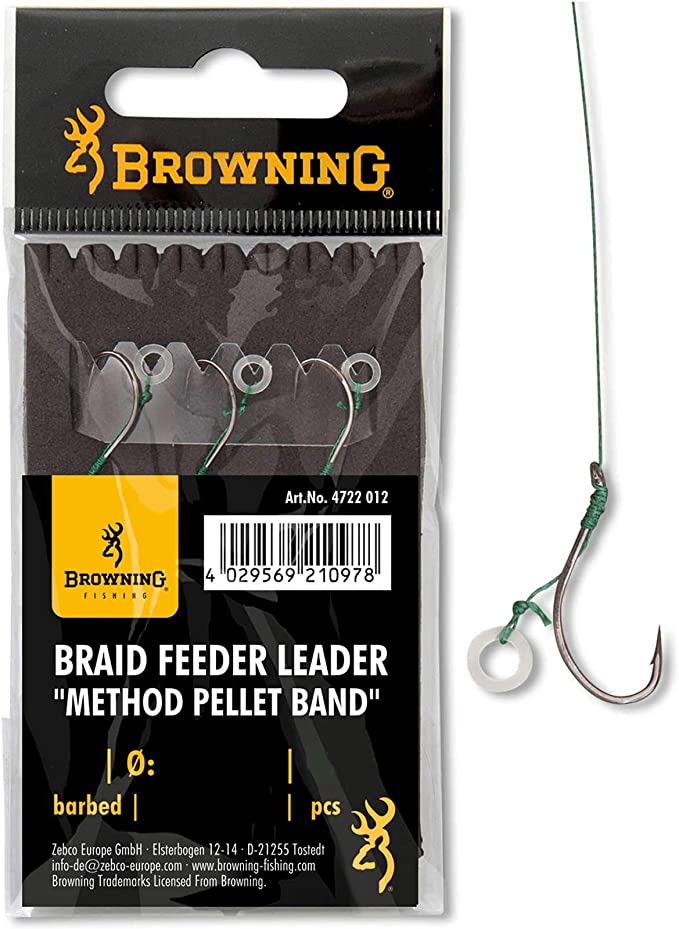 Braid Feeder Leader Method Pellet Band bronze 7,3kg,16lbs 0,14mm 10cm 3Stück (4722014)